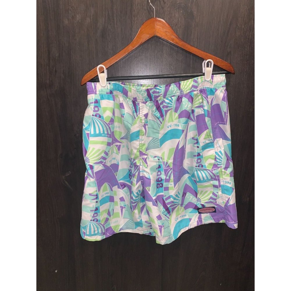 Vineyard vines Mens 1998 bright multicolor board shorts